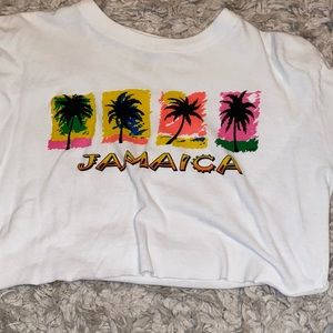 cropped jamaica tee